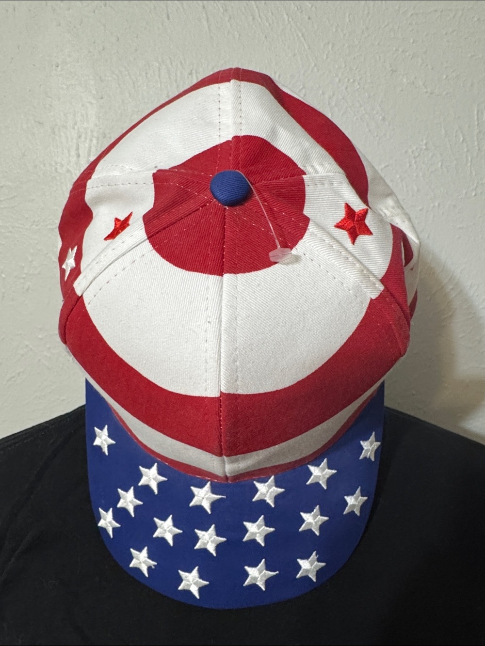 Patriotic Stars & Stripes Cap - Red White Blue